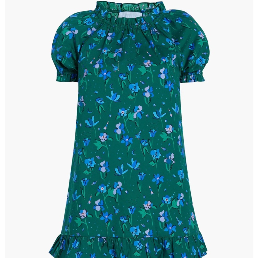 Hill House Home The Katherine Nap Dress 2XL Emerald Space Floral